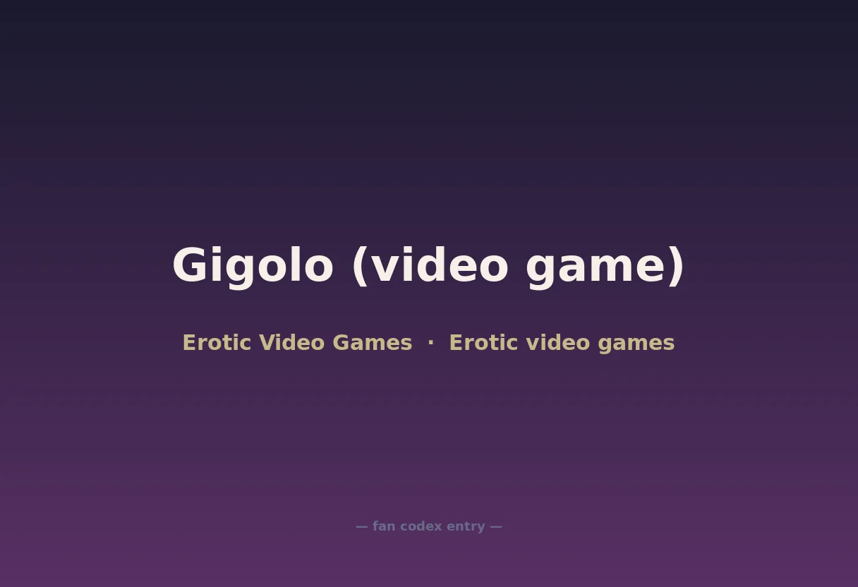 Gigolo (video game)